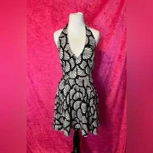Gorgeous Vintage Bebe Y2K sequin halter deco dress